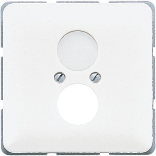 Jung CD range centraalplaat bnc-doos cd500 Luidsprekeraansluiting 2 connectoren MetaalZonder label platina CD562PT