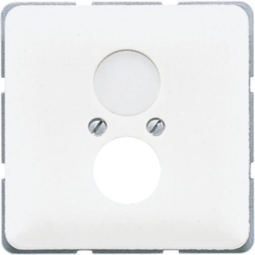 Jung CD range centraalplaat bnc-doos cd500 Luidsprekeraansluiting 2 connectoren Zonder label grijs CD562GR