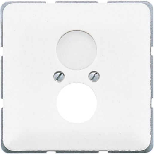 Jung CD range centraalplaat bnc-doos cd500 Luidsprekeraansluiting 1 connector Zonder label wit CD562WW