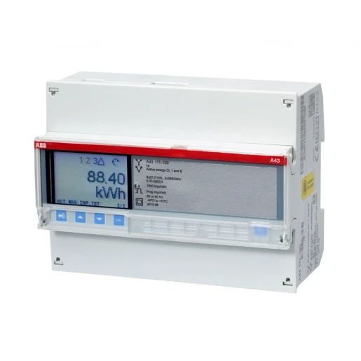 ABB Energiemeter 3 fase indirect 6a klasse b puls uitgang mid