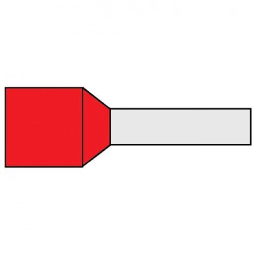 Klemko adereindhuls 95mm² 25mm Geïsoleerd Rood