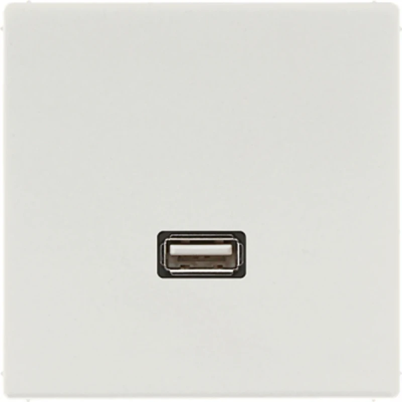 Jung LS range afdekking ls990 licht grijs 1x usb MALS1122LG