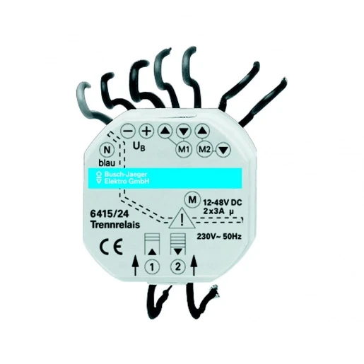 ABB Busch-Jaeger Balance, SI, Solo, carat, Alpha, Im Jaloezie scheidingsrelais 12-48VDC 2x6A Wit 2CKA006410A0363