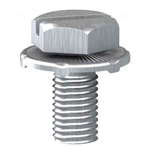 Sarel Spacial Bout met ring M4x10.2mm Zeskant (hexagonaal) Zeskant met schroefgleuf zink AF1VA410
