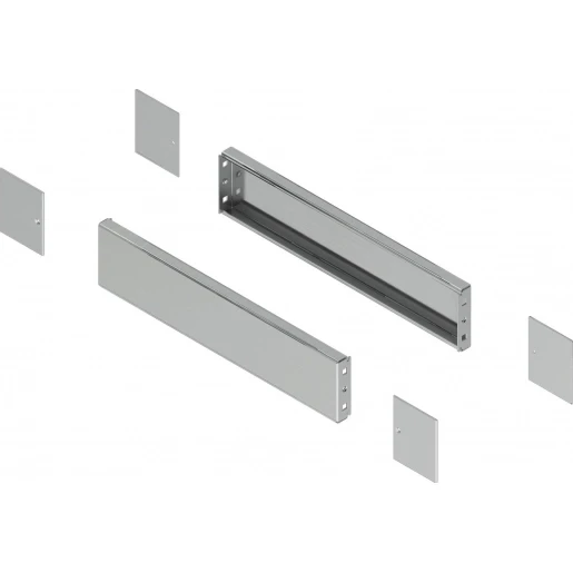 Sarel SET 2 ZIJPANELEN SS KIT PLINTH SIDE D500XH100 304L