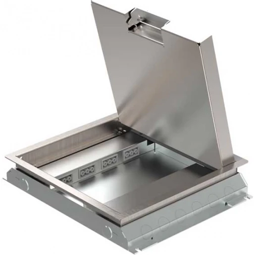 HPL VLOERDOOS INSTORT 32MM 4XCHASSIS 6XDATA RVS T25 KLAPDEKSEL