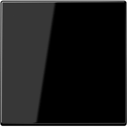 Jung LS range stuurafdekking standaard ls990 enkelvoudig Glanzend zwart RAL 9005 LS1700SW