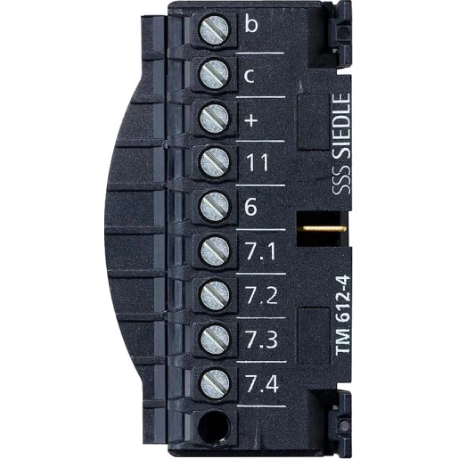 Siedle TM 612-4 klemmenblok zwart 210007299-00