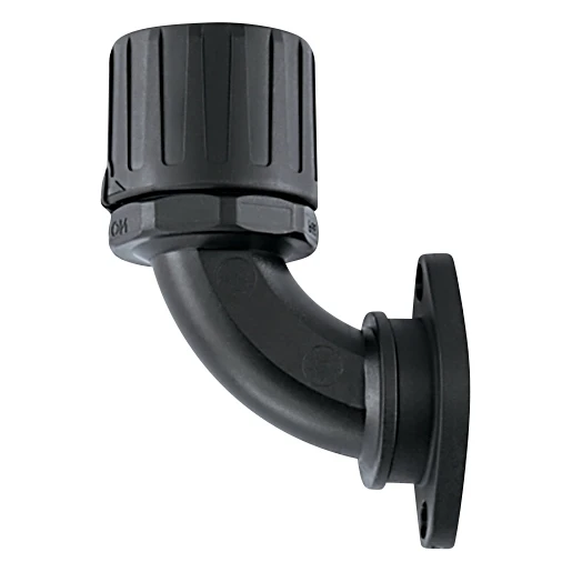 Hellermann Tyton KUNSTSTOF KOPPELING 90° IP66 MET DRAAIENDE FLENS Ø34MM