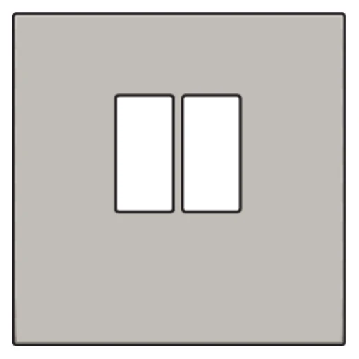 Niko Pure centraalplaat 1x uit boring 9mm Luidsprekeraansluiting Centraalplaat 1 connector Zonder label 157-69801