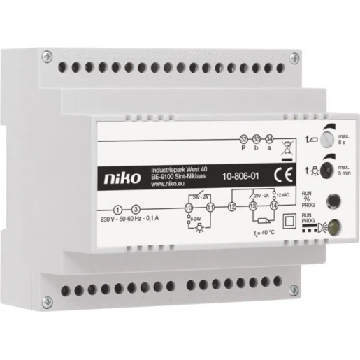 Niko Modulaire voeding video-installatie + maximaal 12 DIN-rail 10-806-01