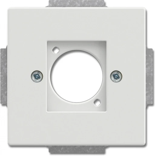 ABB Busch-Jaeger Future Centraalplaat Neutrik XLR Basiselement met centrale afdekplaat 1 connector Zonder label wit 2CKA001724A4404