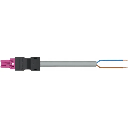 Wago Serie 771 Patchkabel gebouwinstallatie 2p Contrastekker (female) Vrij kabeluiteinde 1000mm