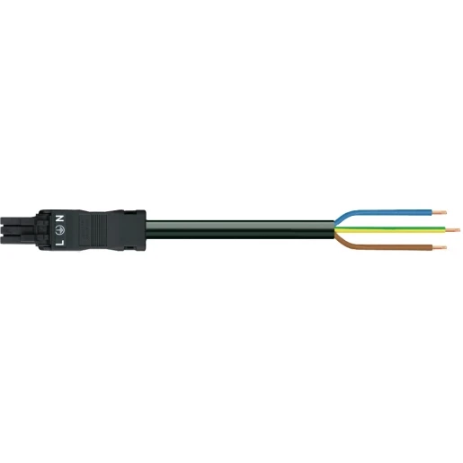 Wago SERIE 891 Patchkabel gebouwinstallatie 3p Contrastekker (female) Vrij kabeluiteinde 4000mm