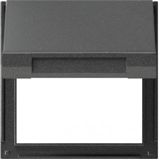 Gira TX_44 Adapterraam klapdeksel antraciet RAL 7016 065467