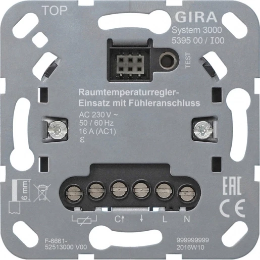 Gira S3000 RTR-b.el. + voeleraansl. Basiselement