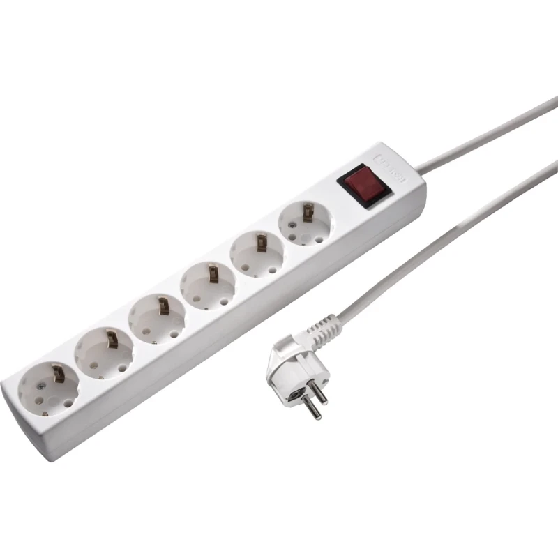 Martin Kaiser contactdooscombinatie 6RA 16A IP20 snoer 5m 1033ZL5-15W/KWS