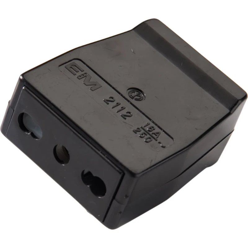 Martin Kaiser Koppelcontactstop geaard type L CEI 23-50 zwart met shutter