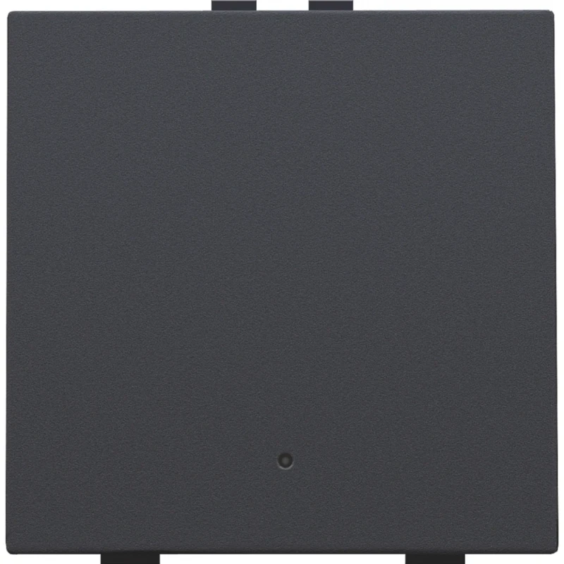 Niko Drukknop met led en comfortsensoren Home Control enkelvoudig antraciet inbouw 122-52201