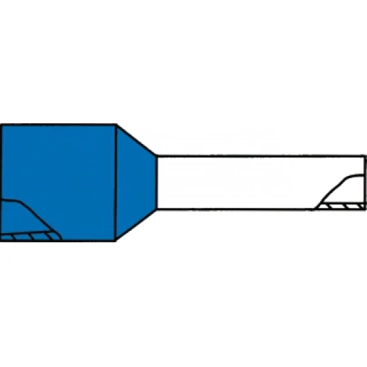 Klemko adereindhuls 0,34mm² 6mm Geïsoleerd Turkoois