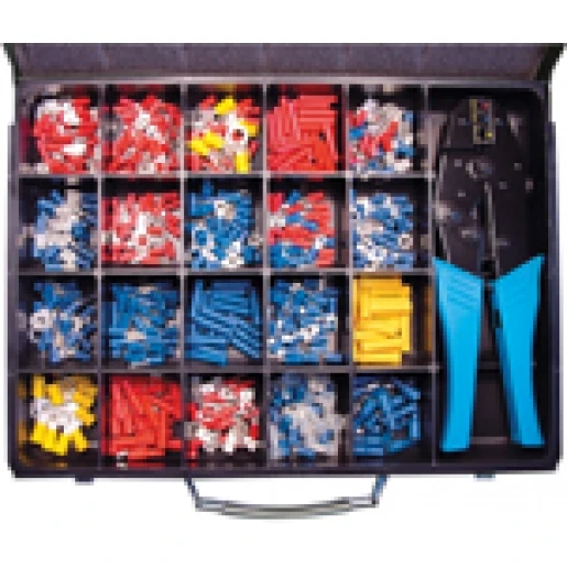 Klemko Kabelschoenen assortimentsdoos geïsoleerde kabelverbindingen niet-geïsoleerde kabelverbindingen