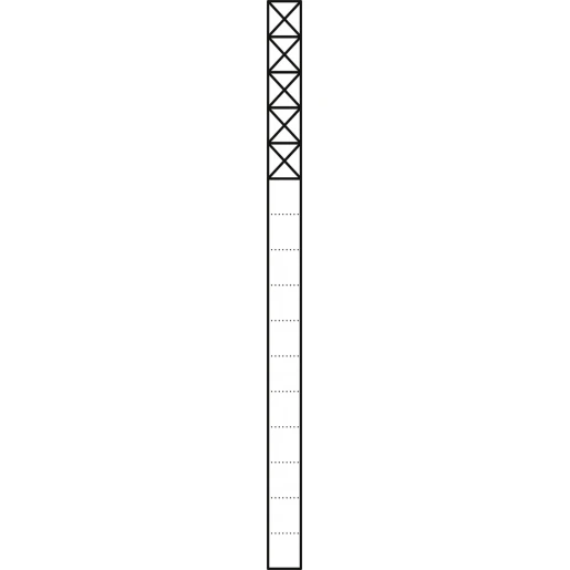 Siedle Communicatiezuil Vrijstaand aluminium 5 modules 1644mm 200038272-00