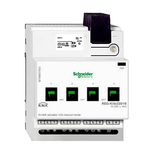 Merten Knx actor 4 uitgangen 16a man.bed.