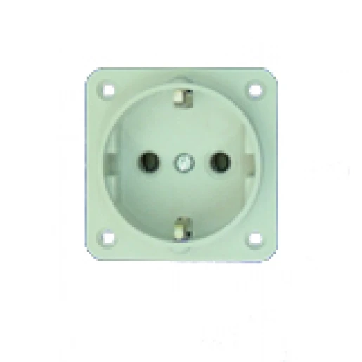 Hateha paneel- inbouwcontactdoos 50 x 50 mm 230V 16A IP44 grijs 10.202.000