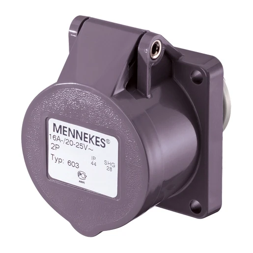 Mennekes Inb. contactdoos 16A 2P 25V IP44