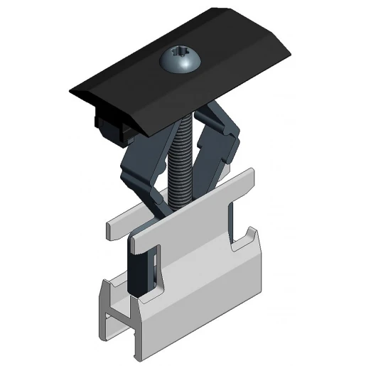 Van der Valk paneelklemm 50mm zwart aluminium