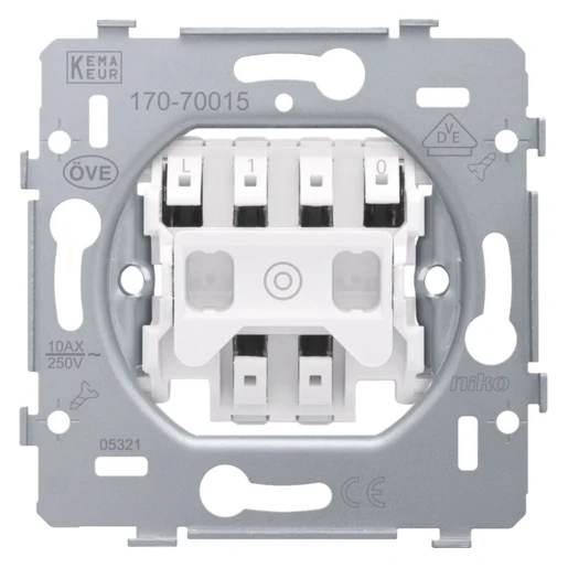 Niko Sokkel drukknop inbouw Druk-/tiptoetscontact 170-70015