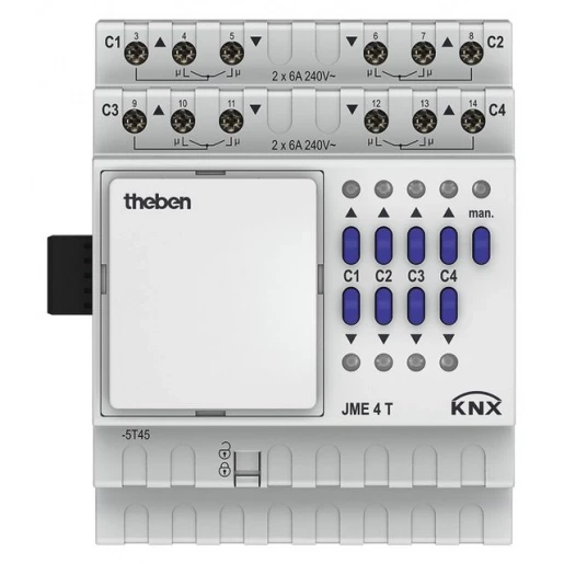 Theben KNX jaloezieactor 4-voudig uitbreidingsmodule (JME 4 T KNX)