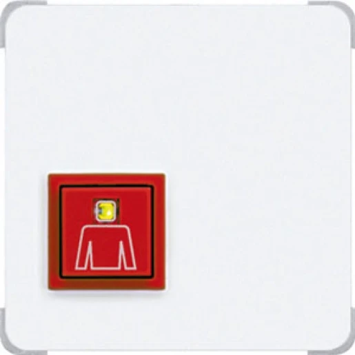 Jung CD range miva oproepknop 67x67mm wit IP20 NRSCD0834RTWW