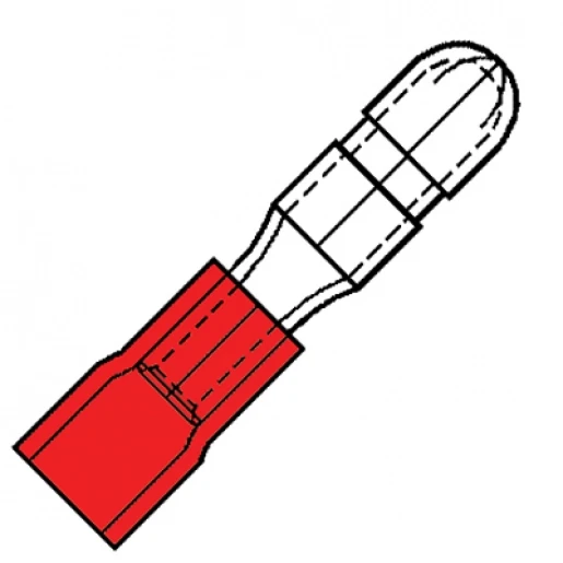 Klemko NYLON GEÏSOL.RONDSTEKER 4MM V.0,5-1,5MM2