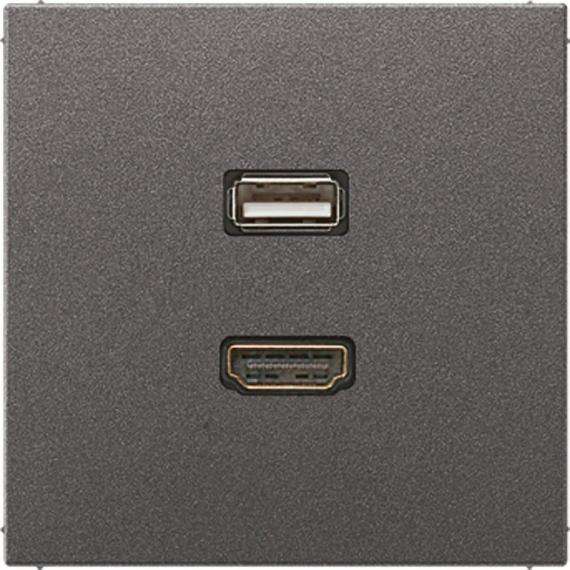 Jung LS range afdekking antraciet hdmi/usb MAAL1163AN