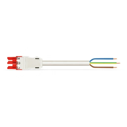 Wago Serie 771 Patchkabel gebouwinstallatie 3p Contrastekker (female) Vrij kabeluiteinde 7000mm