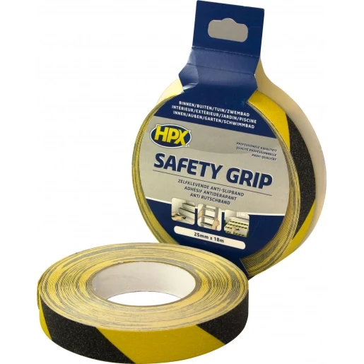 HPX zelfklevende tape 25mmx18m PVC Geel