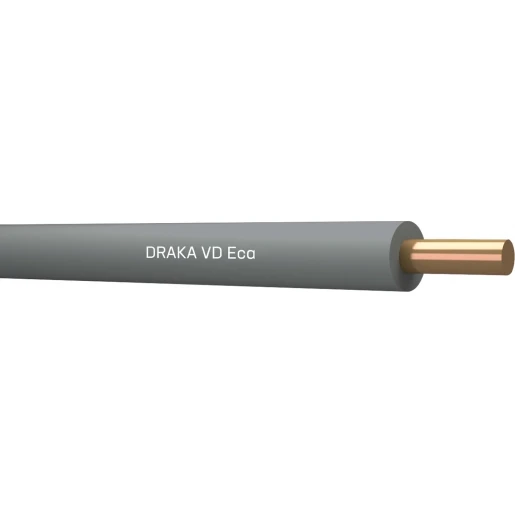 Draka VD Eca Installatiedraad 1x2.5mm² Eca PVC 70°C grijs 100M Doos 802885D3