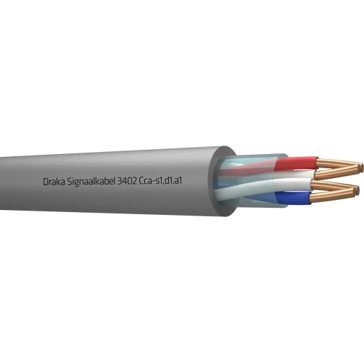 Draka 3400 Cca signaalkabel Grijs 8x2x0,8mm - 500mtr