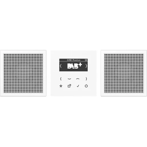 Jung LS range smartradio stereo ls990 alpine wit DAB+ FM ontvanger wit DABLS2WW