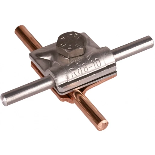 Dehn Mv clamp cu-al f.rd 8mm / rd 8-10mm with hexagon screw