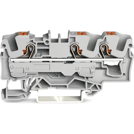 Wago 2206 Verbindingsrijgklem 1-10mm² eendr. 0,5-6mm² meerdr. Grijs