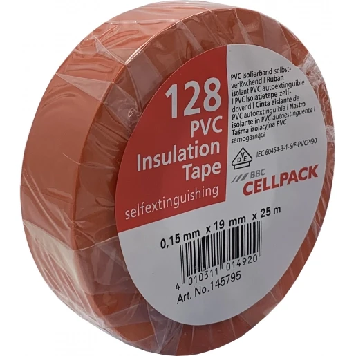 Cellpack TAPE PVC 128 19MMX25M ORANJE