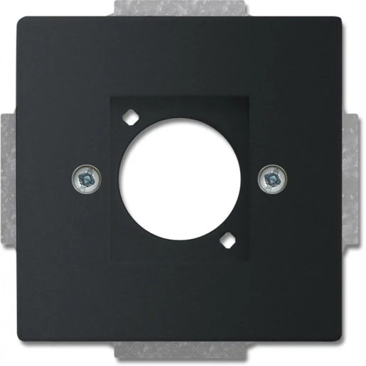ABB Busch-Jaeger Future Centraalplaat Neutrik XLR Basiselement met centrale afdekplaat 1 connector Zonder label zwart 2CKA001724A4405
