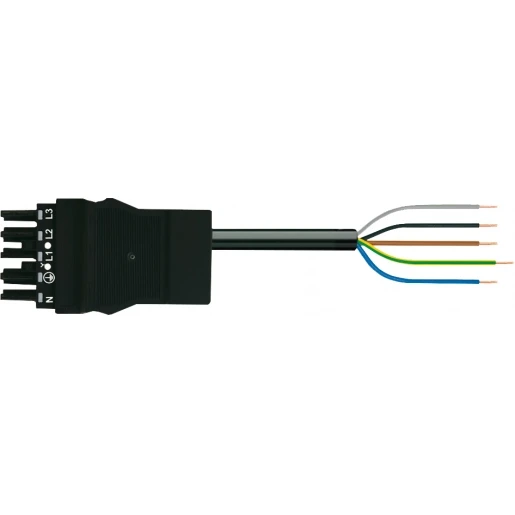 Wago SERIE 771 Patchkabel gebouwinstallatie 5p Contrastekker (female) Vrij kabeluiteinde 5000mm