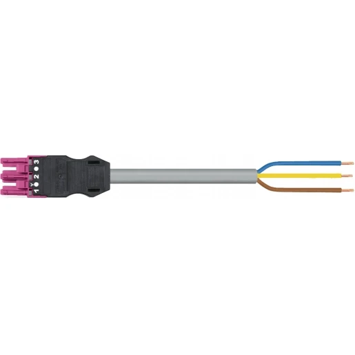 Wago SERIE 771 Patchkabel gebouwinstallatie 3p Contrastekker (female) Vrij kabeluiteinde 5000mm