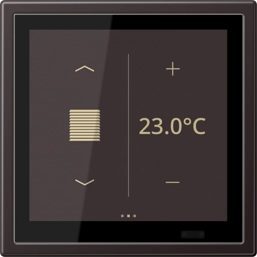 Jung LS range Touch ruimtecontroller KNX aluminium AL459D1SD