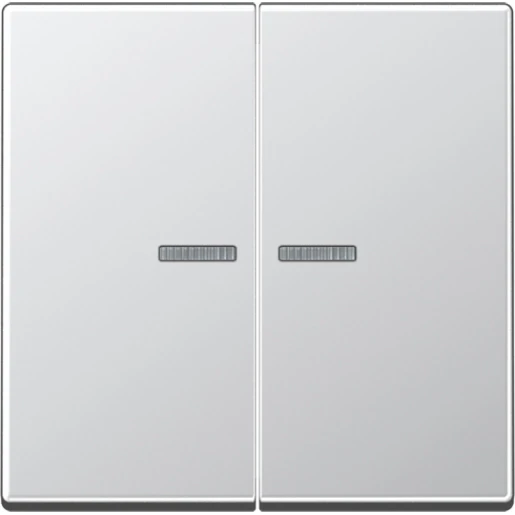 Jung A range home stuurafdekking a500 2-voudig Mat aluminium RAL 9006 BTA17102AL
