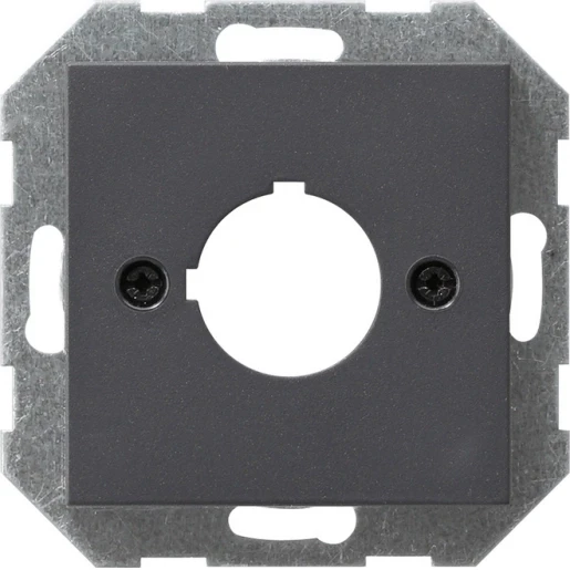Gira System 55 afdekking draagring apparaten ø22,5mm antraciet 027228