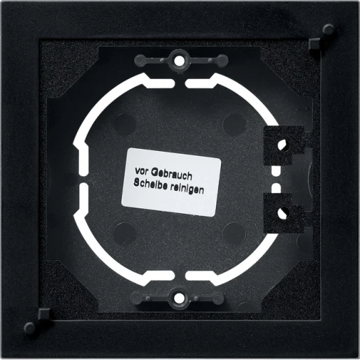 Gira System 55 Opbouwbehuizing 1-voudig zwart Horizontaal en verticaal 0219005